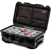 Nanuk 28.5L 935 Wheeled Hard Case with Padded Dividers & Mesh Lid Organizer (Black)
