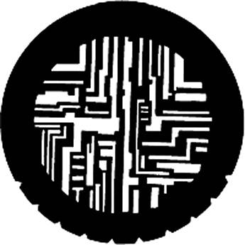 Rosco Steel Gobo #7209 - Computer Circuitry - Size E