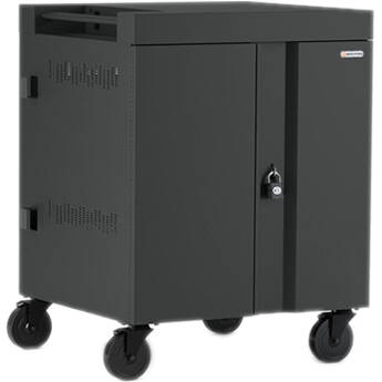 Bretford 16X Cube Cart Pre-Wired Usb-C - Charcoal