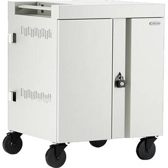 Bretford CUBE 32-Device Charging Cart (USB Type-C, Pre-Wired, Padlock, Concrete)