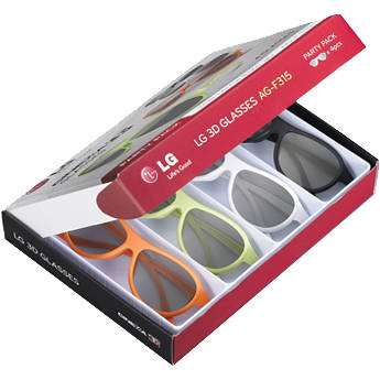 LG AG-F315 Cinema 3D Glasses Party Pack (4-Pack)