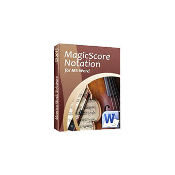 Maestro Music Software MagicScore Notation for MS Word 8 Composition and Notation Software (Download)