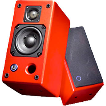 Quested V2104 Special Edition MiniRedz 4" 2-Way 140W Active Studio Monitor (Pair, Red)