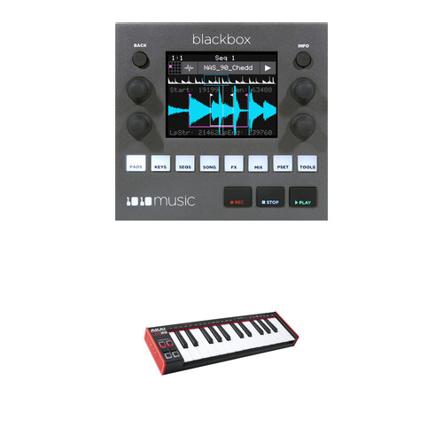 1010music Blackbox Compact Sampling Studio Kit with MIDI Keyboard Controller