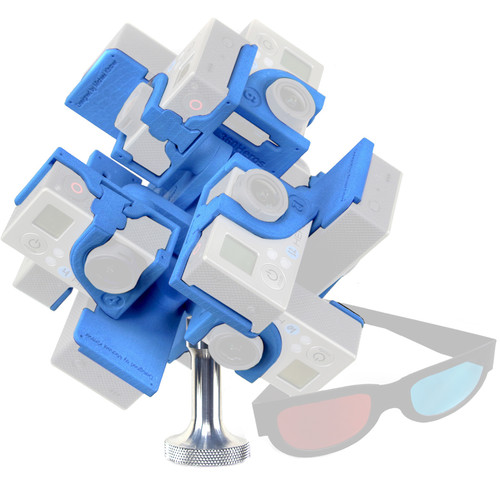 360RIZE 3DPRO12 Stereoscopic 3D 360° Plug-n-Play Holder for GoPro HERO4/3+/3