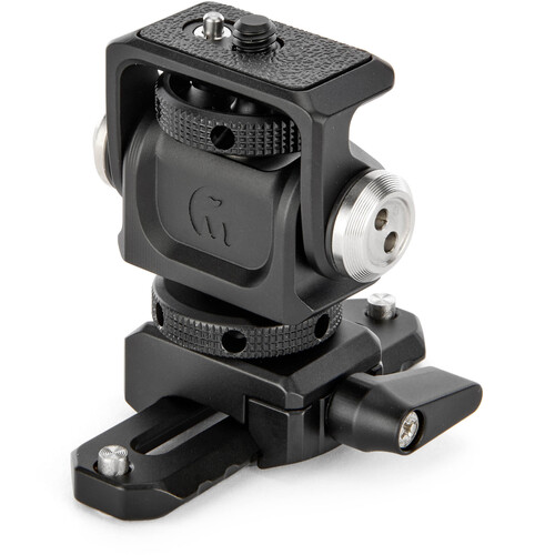 3 Legged Thing Monty 3 Mighty Mini Pan/Tilt Accessory Mount with Shoe and Picatinny Rail (Darkness)