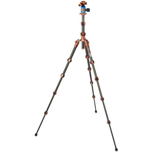 3 Legged Thing Legends Ray Carbon Fiber Tripod with AirHed Vu Ball Head Set (Bronze/Blue)