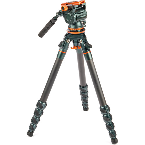 3 Legged Thing Wes Carbon Fiber Leveling Base Tripod Kit (Gray)