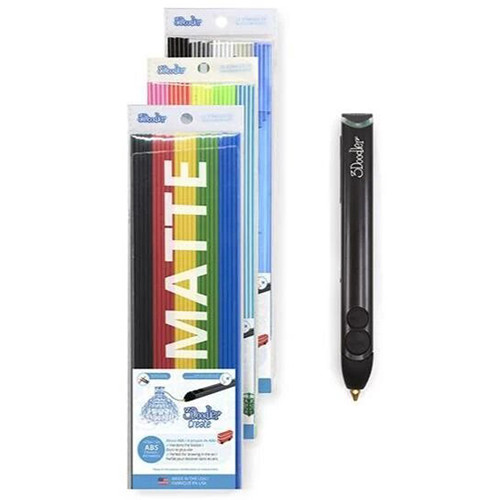3Doodler Create+ Essentials 3D Printing Pen Set (Black)