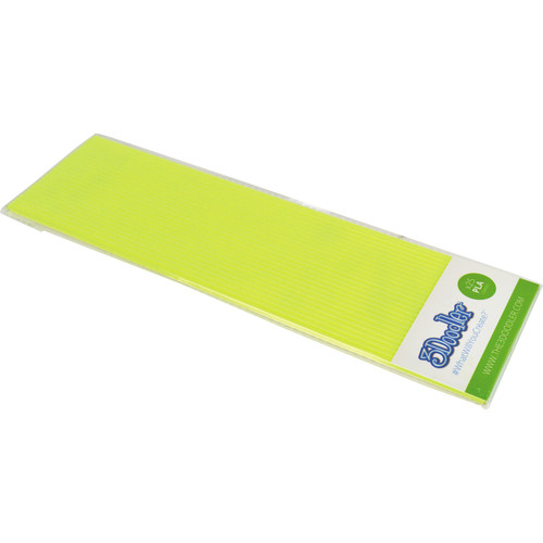 3Doodler PLA Single Color Plastic Pack (Radioactive Yellow, 25 Strands)