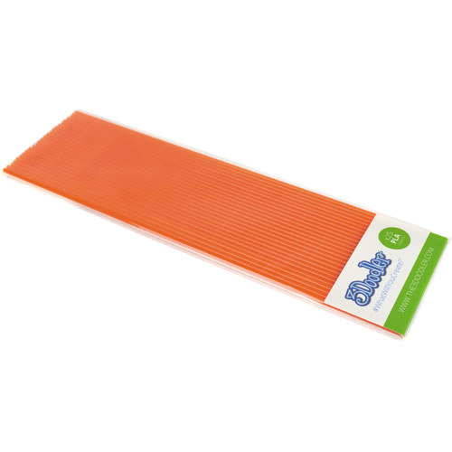 3Doodler PLA Single Color Plastic Pack (Clearly Clementine, 25 Strands)