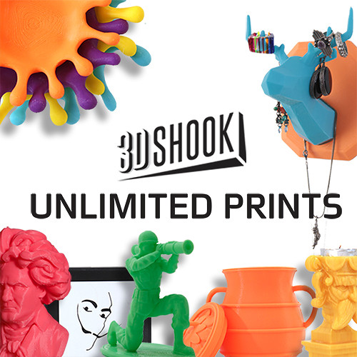 3Dshook Subscription Print on Demand (12-Month Membership)