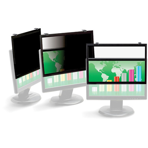 3M PF320W Framed Lightweight Widescreen Desktop Privacy Filter (Black, 20.0 to 20.1")