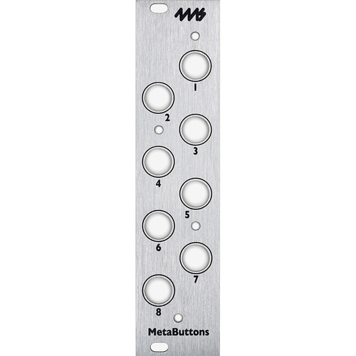 4ms Faceplate for MetaButtons (6 HP, Silver)