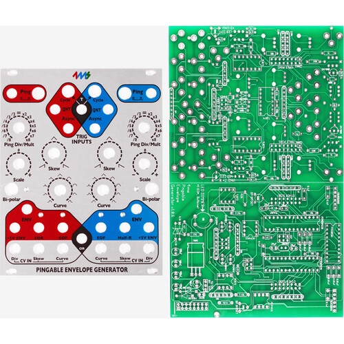 4ms Pingable Envelope Generator Eurorack Module DIY Kit (White, 20 HP)