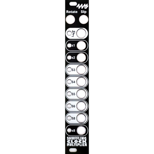 4ms Shuffling Clock Multiplier Eurorack Module DIY Faceplate (Black)