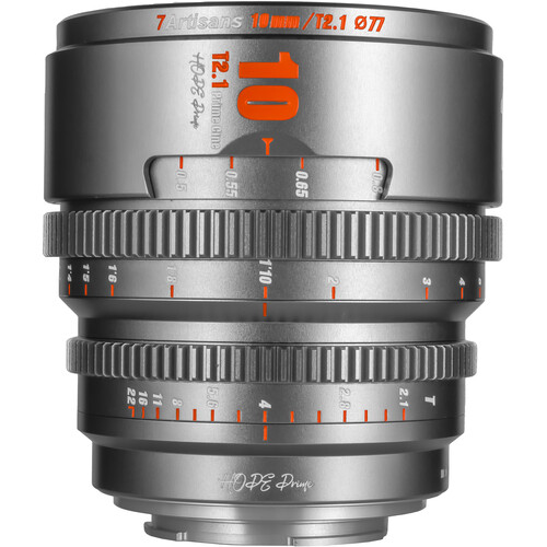 7Artisans 10mm T2.1 Hope S35 Cine Lens (Canon RF, Titanium Gray)