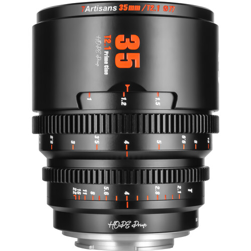 7Artisans Hope 35mm T2.1 S35 Cine Lens (FUJIFILM X, Black)