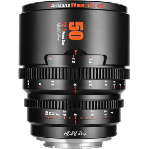 7Artisans Hope 50mm T2.1 S35 Cine Lens (Micro Four Thirds, Black)