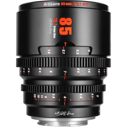 7Artisans Hope 85mm T2.1 S35 Cine Lens (Micro Four Thirds, Black)