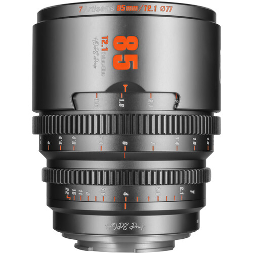 7Artisans 85mm T2.1 Hope S35 Cine Lens (Canon RF, Titanium Gray)