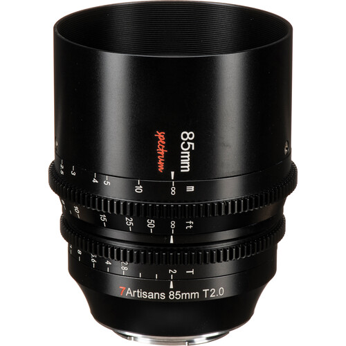 7Artisans 85mm T2.0 Spectrum Prime Cine Lens (E Mount) C601B B&H