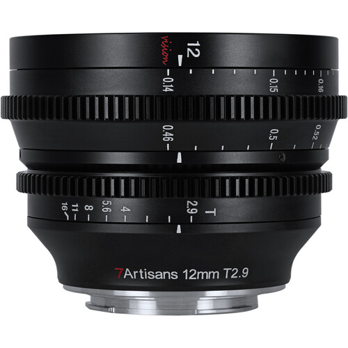 7Artisans 12mm T2.9 Vision Cine Lens (X Mount)