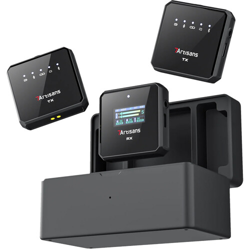 7Artisans DMic-S 2-Person Wireless Microphone System for Cameras and Smartphones (2.4 GHz)