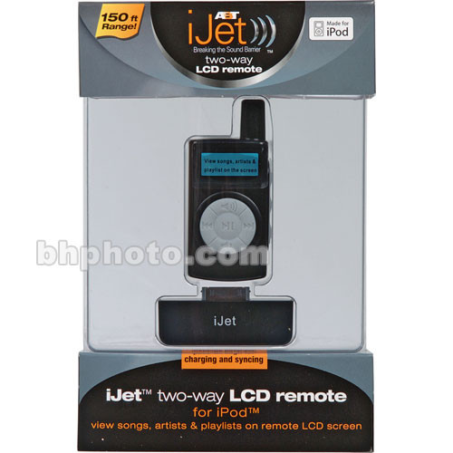 ABT iJet Wireless RF 2-Way Remote with LCD for iPod - Black