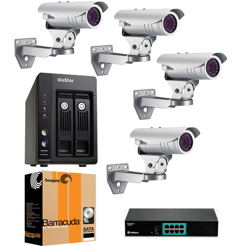 ACTi 4 Camera 1.3 MP Professional Outdoor Bundle