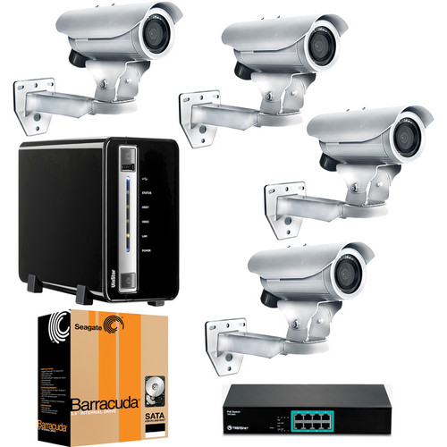 ACTi 4 Camera 1.3 MP Value Outdoor Bundle