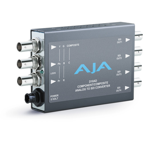 AJA D10AD Component or Composite Analog to SDI 10-Bit Converter