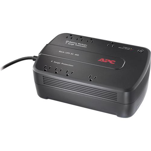APC Back-UPS 450 8 Outlet Surge Protector and Battery Backup (120V)