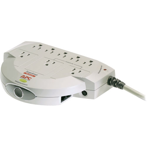 APC NET8N 8-Outlet Surge Protector with Network-Line Protection