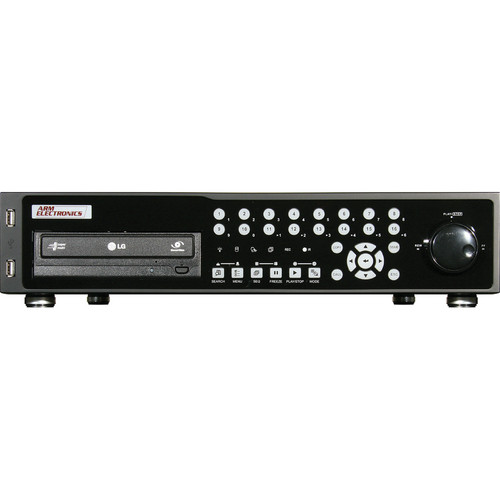 ARM Electronics 16-Channel Hybrid H.264 DVR with DVD-R/W