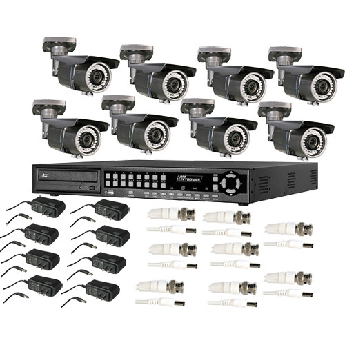 ARM Electronics HR Real-Time 16-Channel H.264 DVR (1 TB) with (8) BCIR Outdoor IR Bullet Cameras Kit