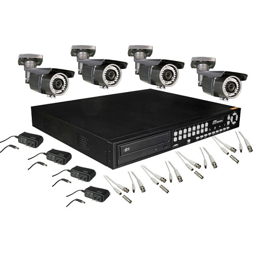 ARM Electronics HR Real-Time 8-Channel H.264 DVR (1 TB) with (4) BCIR Outdoor IR Bullet Cameras Kit