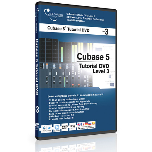 ASK Video DVD: Cubase 5 Tutorial DVD Level 3 (Academic)