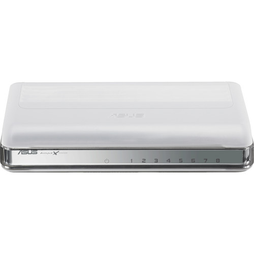 ASUS GX1008B 8-Port 10/100Mbps Desktop Switch with Green GX1008B