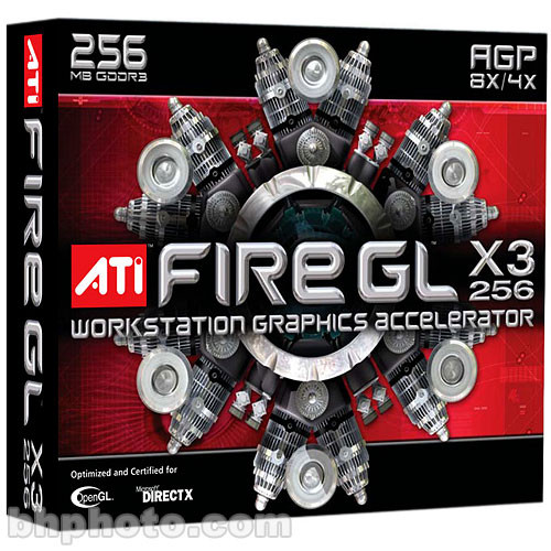 ATI FireGL X3-256 AGP Workstation Display Card