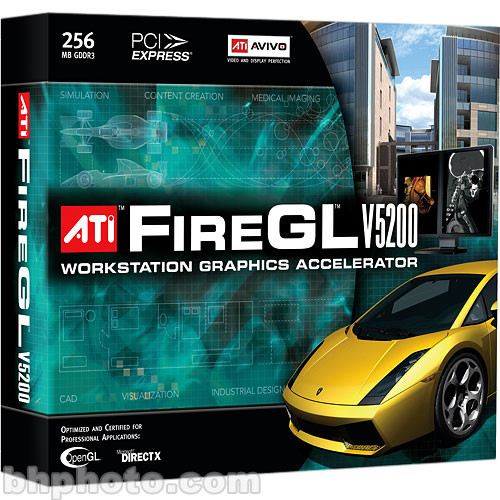 ATI FireGL V5200 PCI Express Workstation Display Card