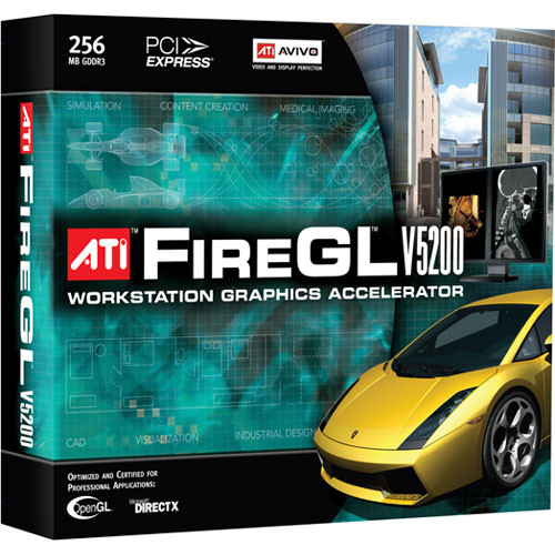 ATI FireGL V5200 PCI Express Workstation Display Card