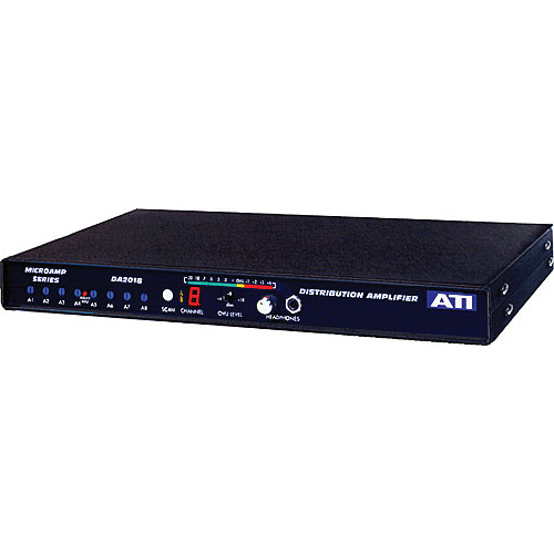 ATI Audio Inc DA1008-2 - 1-In/8-Out Audio Distribution Amplifier
