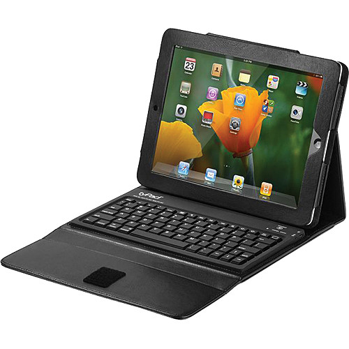 Accessory Workshop tyPad Leatherette Case & Bluetooth Keyboard for iPad 2 (Black)