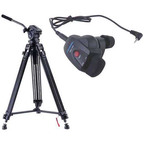 Acebil i-705DX Prosumer Tripod System with RMC-1DV Video Lens Zoom Controller
