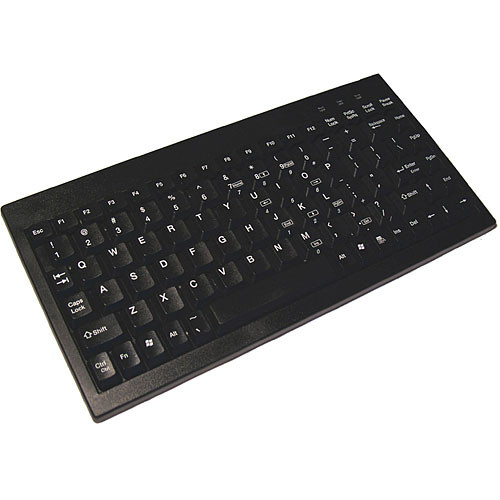 Adesso Mini Keyboard with Embedded Numeric Keypad - USB (Black)