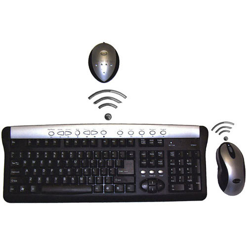 Adesso RF Wireless Keyboard and Optical Mouse - PS/2