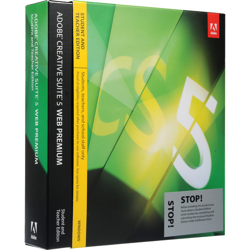 Adobe Creative Suite 5 Web Premium Software for Windows (Student and Teacher Edition)