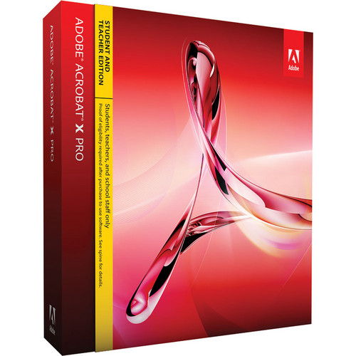 Adobe Acrobat X Pro Software for Windows (Student and Teacher Edition)