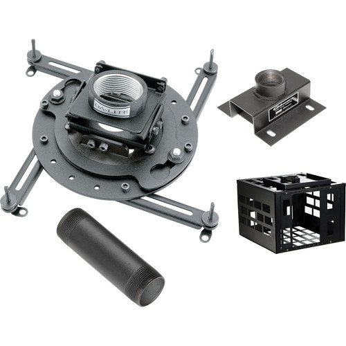 Advance Universal Projector Ceiling Mount Kit (Up to 50 lbs - Black)